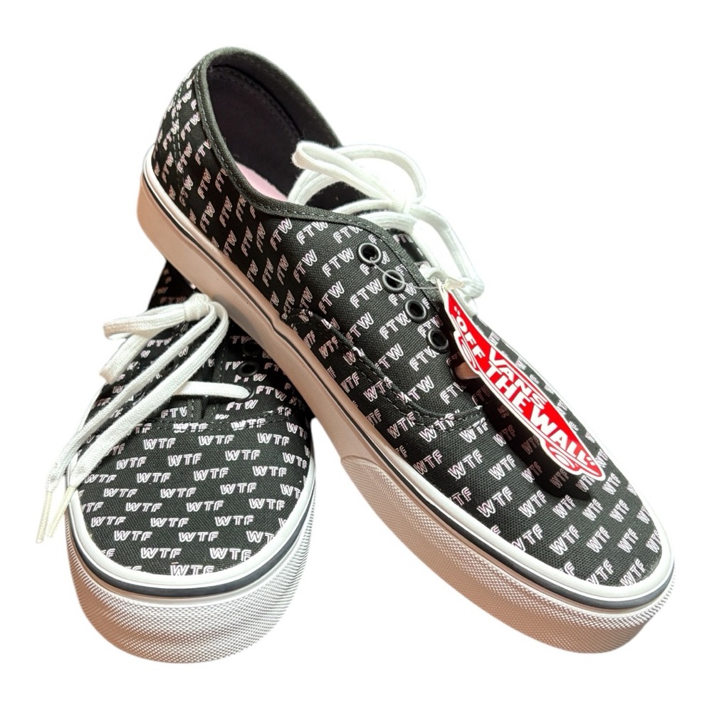 Vans Unisex WTF Authentic Saying Skate Shoes